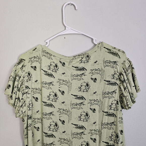 NWT Kate Quinn Green Retro Flutter Backpacking Tee - Picture 6 of 8